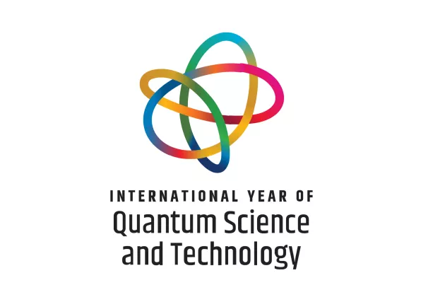 Logo of the UNESCO Internaional Year of Quantum Science and Technology. 