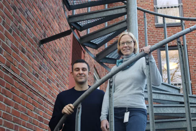 Armin Tavakoli och Korinna Zapp. Foto: Johan Lindskoug.